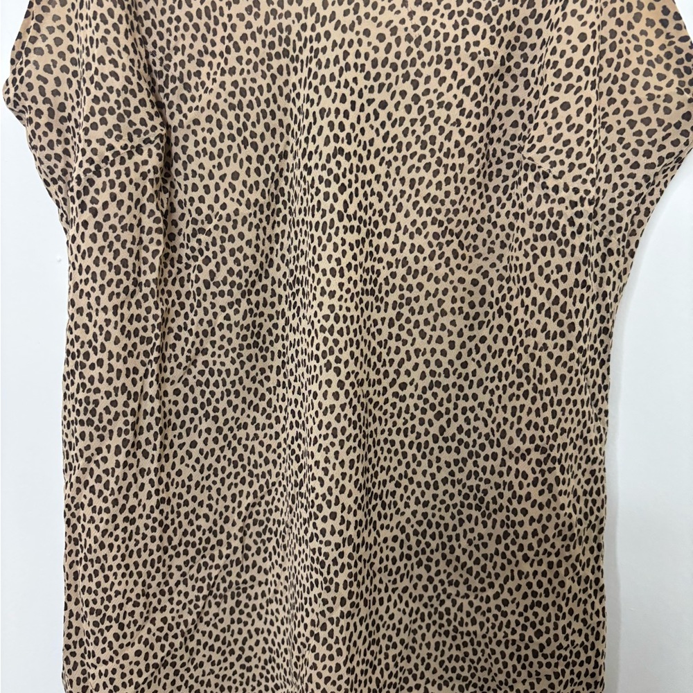 Ann Taylor Strapless Leopard Print Dress - Picture 5 of 7